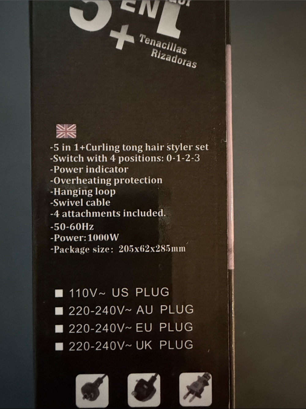 5-in-1 Hot Air Styler - Pink and Silver - Picture 2 of 4